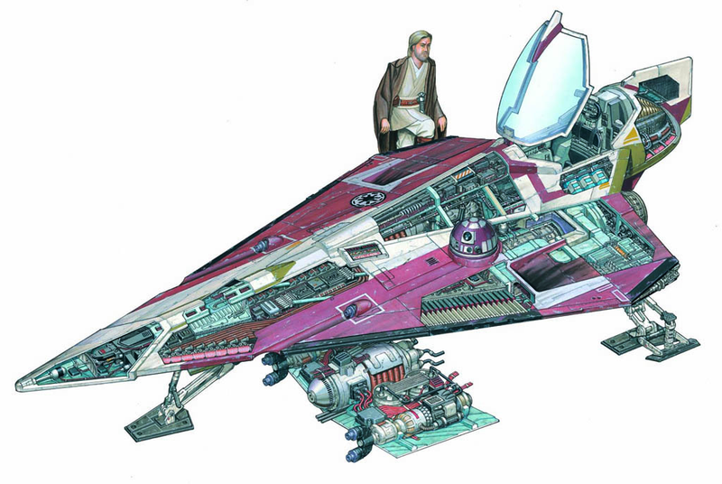 Illustration for article titled The amazing Star Wars vehicles and location cutaways by Hans Jenssen